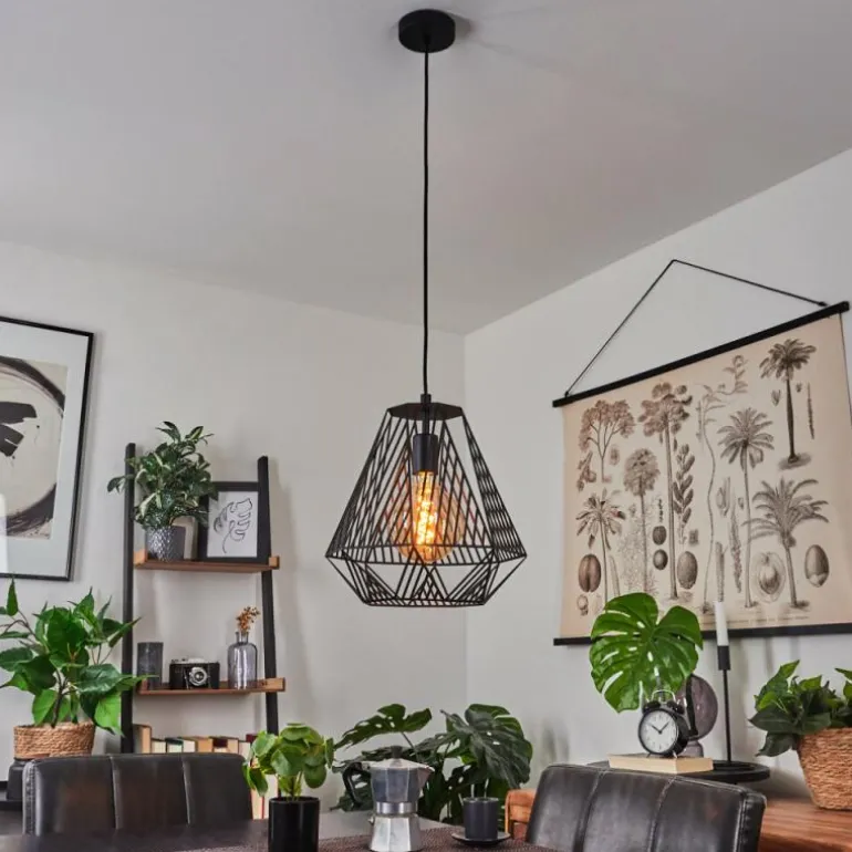 Suspension Cassils Noir, 1 lumière