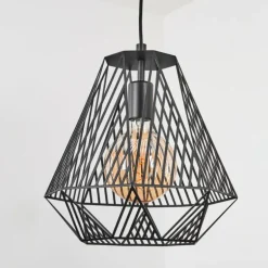 Suspension Cassils Noir, 1 lumière