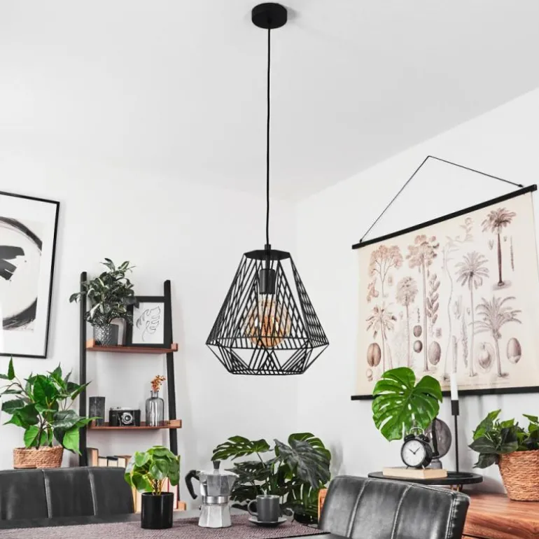 Suspension Cassils Noir, 1 lumière