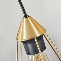 Suspension Cenova Laiton, Noir, 3 lumières