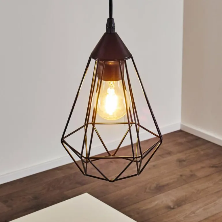 Suspension Cenova Noir, 1 lumière