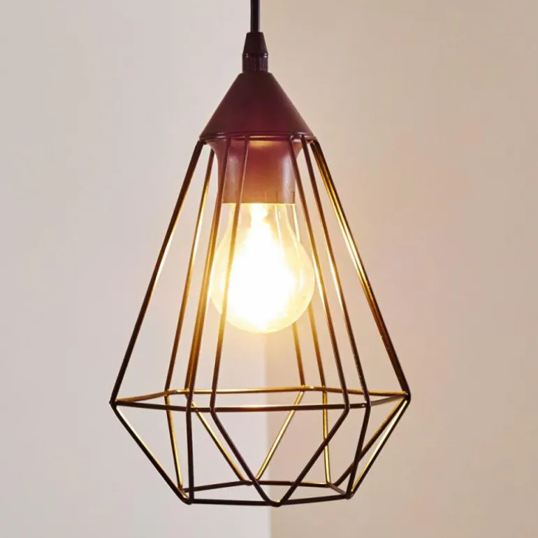 Suspension Cenova Noir, 1 lumière