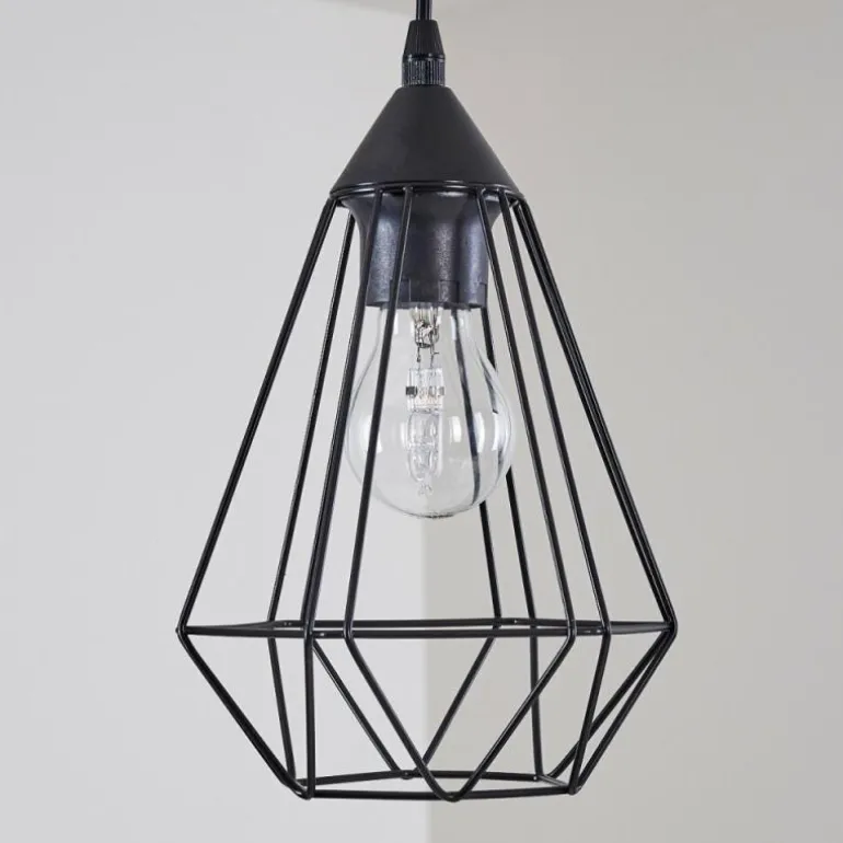 Suspension Cenova Noir, 1 lumière