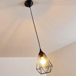 Suspension Cenova Noir, 1 lumière