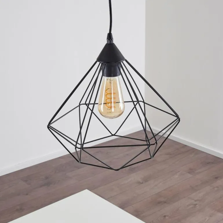 Suspension Cenova Noir, 1 lumière