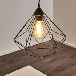 Suspension Cenova Noir, 1 lumière