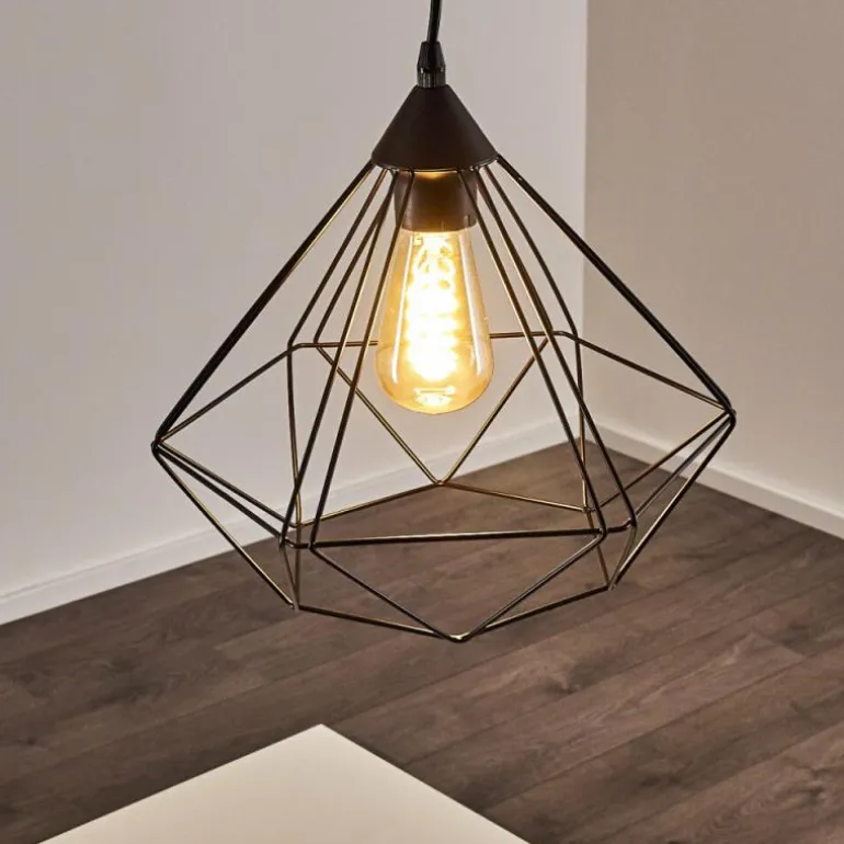 Suspension Cenova Noir, 1 lumière