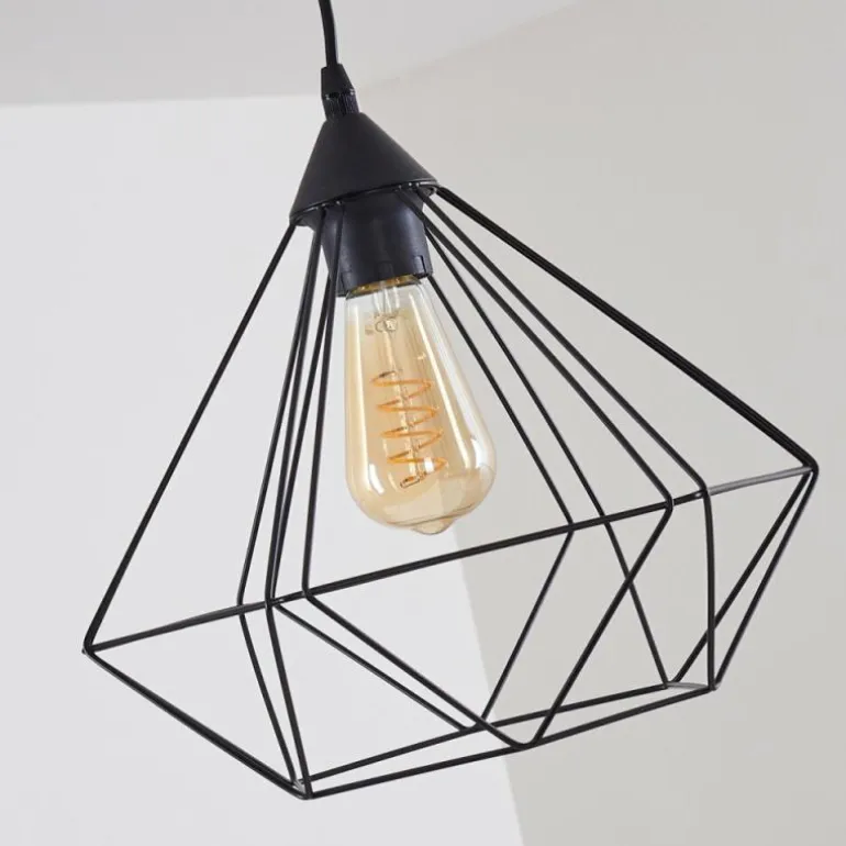 Suspension Cenova Noir, 1 lumière