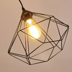 Suspension Cenova Noir, 1 lumière