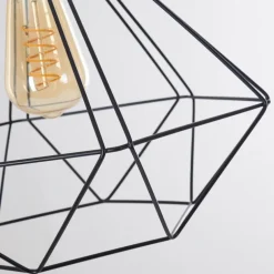 Suspension Cenova Noir, 1 lumière