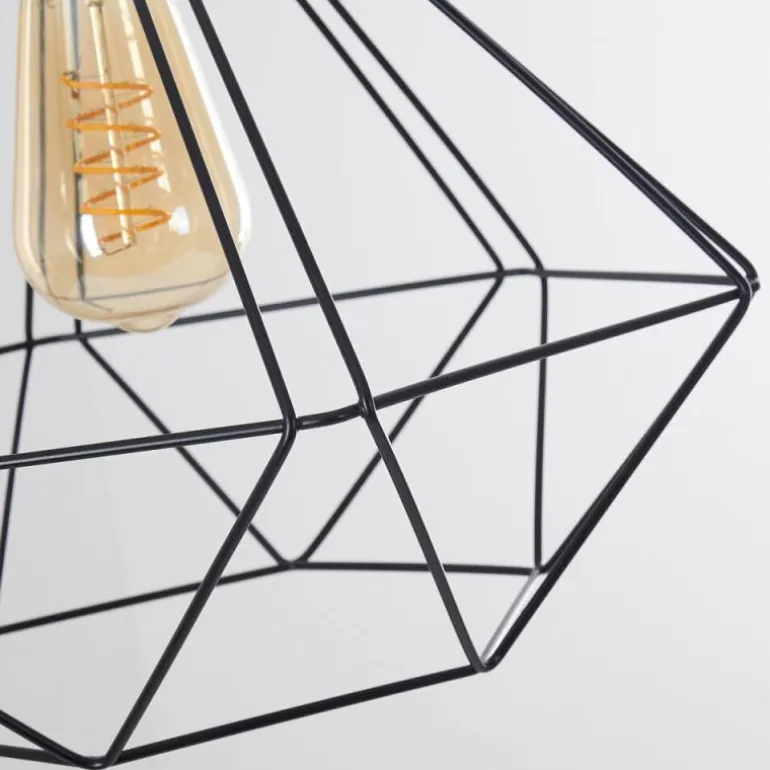 Suspension Cenova Noir, 1 lumière