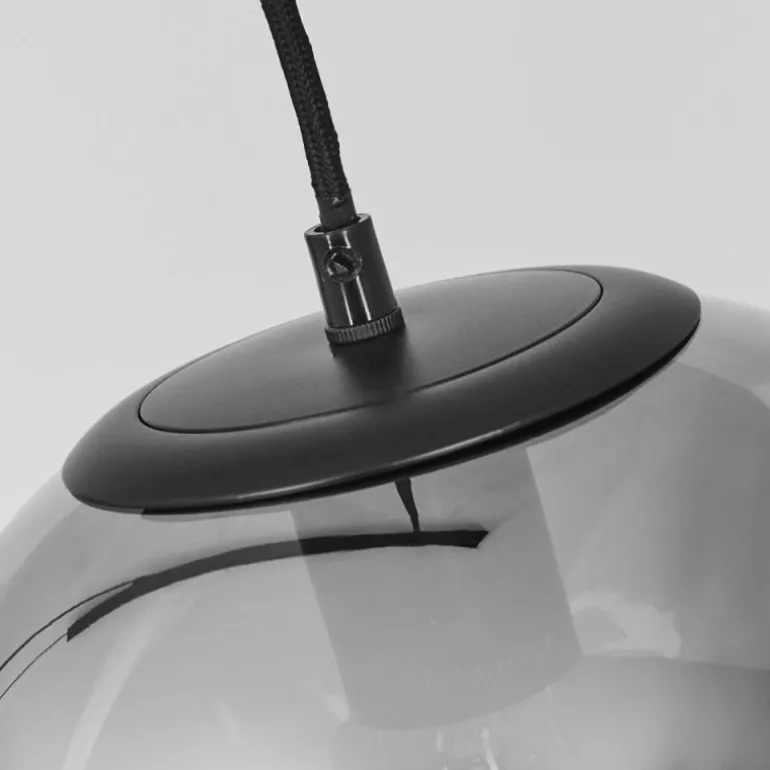 Suspension Cercado Noir, 3 lumières