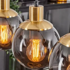 Suspension Charlet Laiton, 4 lumières