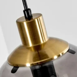 Suspension Charlet Noir, 5 lumières