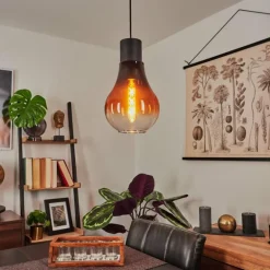 Suspension Chaumon Noir, 1 lumière