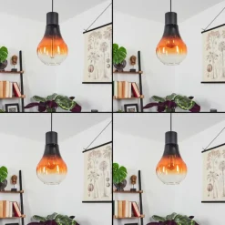 Suspension Chaumon Noir, 1 lumière