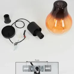 Suspension Chaumon Noir, 1 lumière