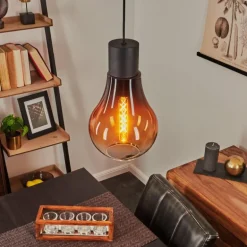 Suspension Chaumon Noir, 1 lumière