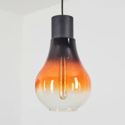 Suspension Chaumon Noir, 1 lumière