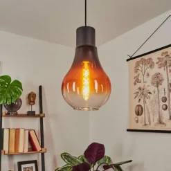 Suspension Chaumon Noir, 1 lumière