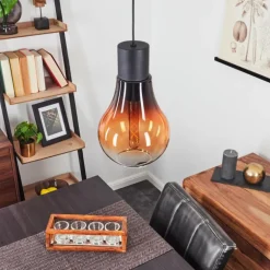 Suspension Chaumon Noir, 1 lumière