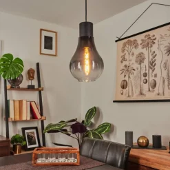 Suspension Chaumon Noir, 1 lumière