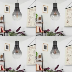 Suspension Chaumon Noir, 1 lumière