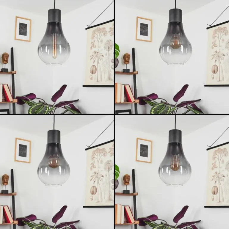 Suspension Chaumon Noir, 1 lumière