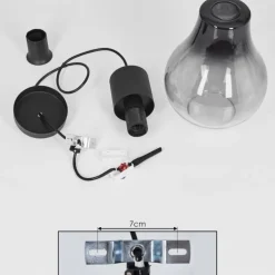 Suspension Chaumon Noir, 1 lumière