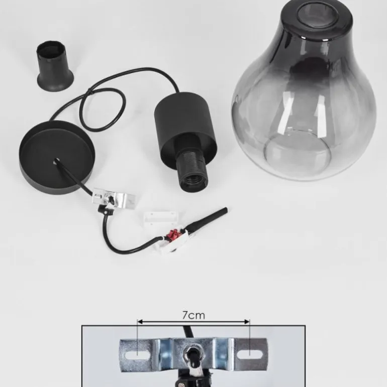 Suspension Chaumon Noir, 1 lumière