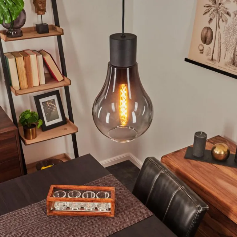 Suspension Chaumon Noir, 1 lumière