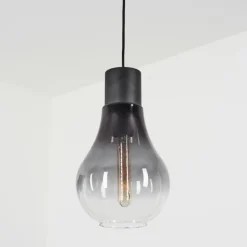 Suspension Chaumon Noir, 1 lumière