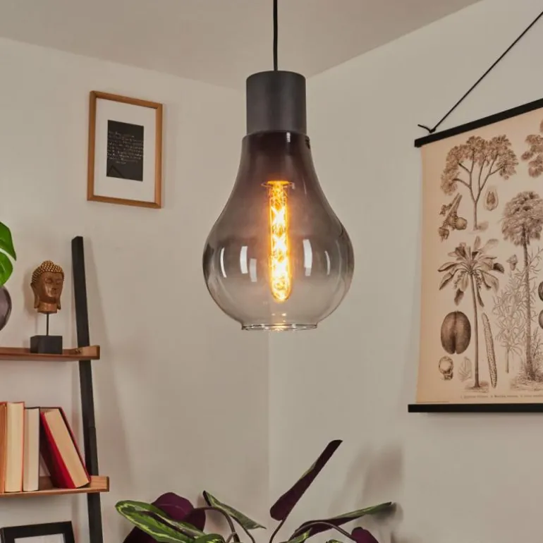 Suspension Chaumon Noir, 1 lumière