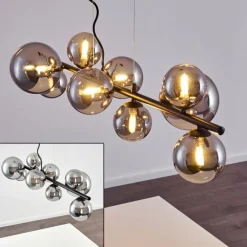 Suspension Chehalis LED Noir, 9 lumières