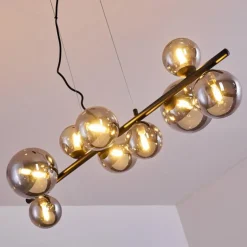 Suspension Chehalis LED Noir, 9 lumières