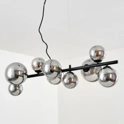 Suspension Chehalis LED Noir, 9 lumières