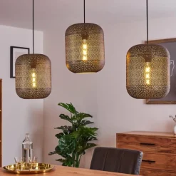 Suspension Chidu Gris, 3 lumières