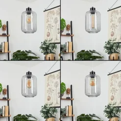 Suspension Chiedent Noir, 1 lumière