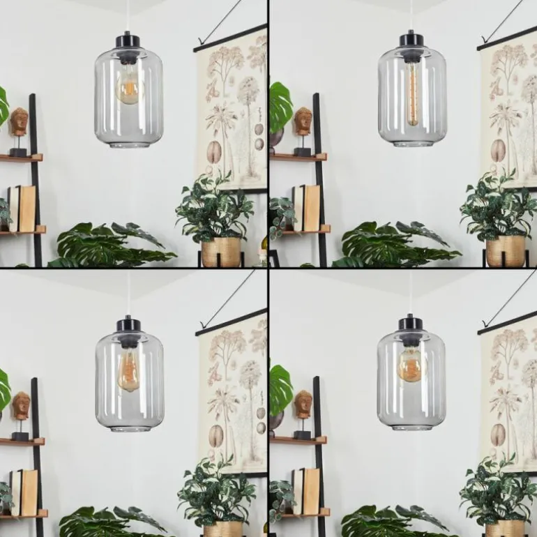 Suspension Chiedent Noir, 1 lumière