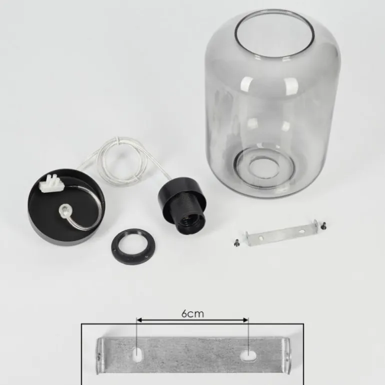 Suspension Chiedent Noir, 1 lumière