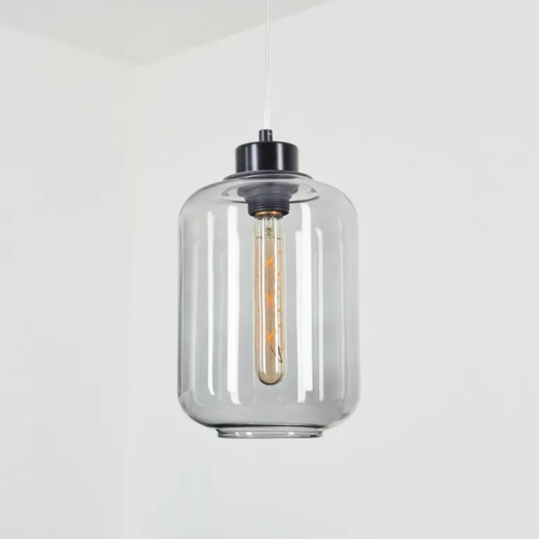 Suspension Chiedent Noir, 1 lumière