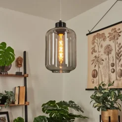 Suspension Chiedent Noir, 1 lumière