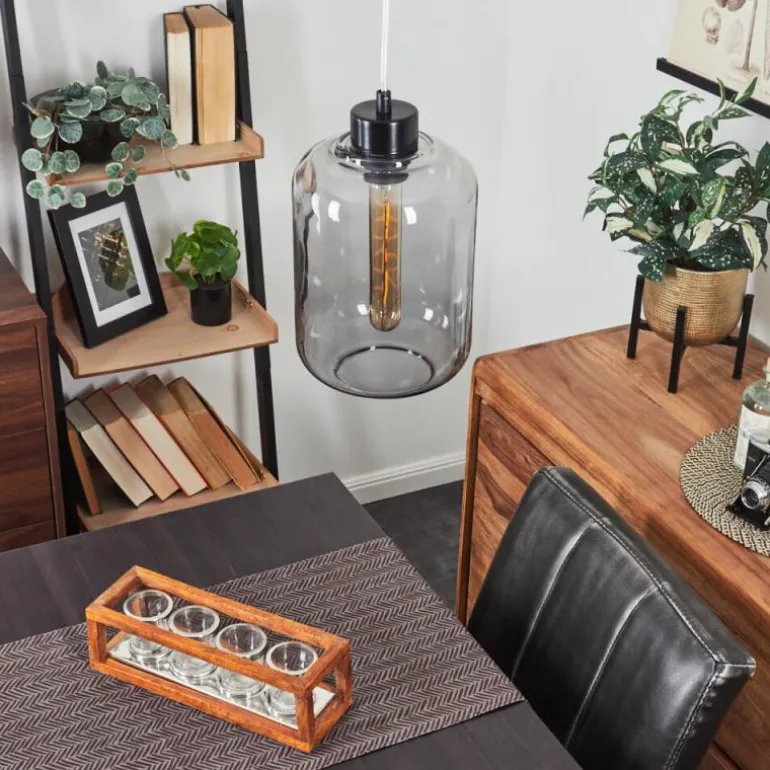 Suspension Chiedent Noir, 1 lumière