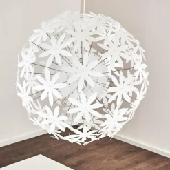 Suspension Chimore Blanc, 1 lumière