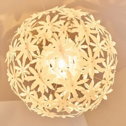 Suspension Chimore Blanc, 1 lumière