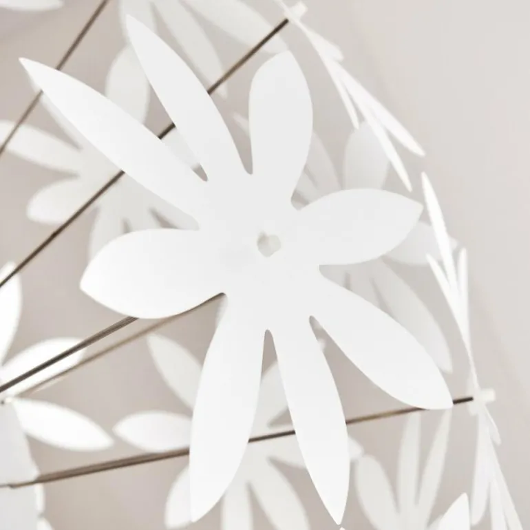 Suspension Chimore Blanc, 1 lumière