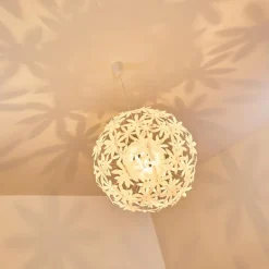 Suspension Chimore Blanc, 1 lumière