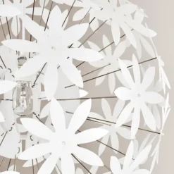 Suspension Chimore Blanc, 1 lumière