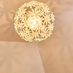 Suspension Chimore Blanc, 1 lumière