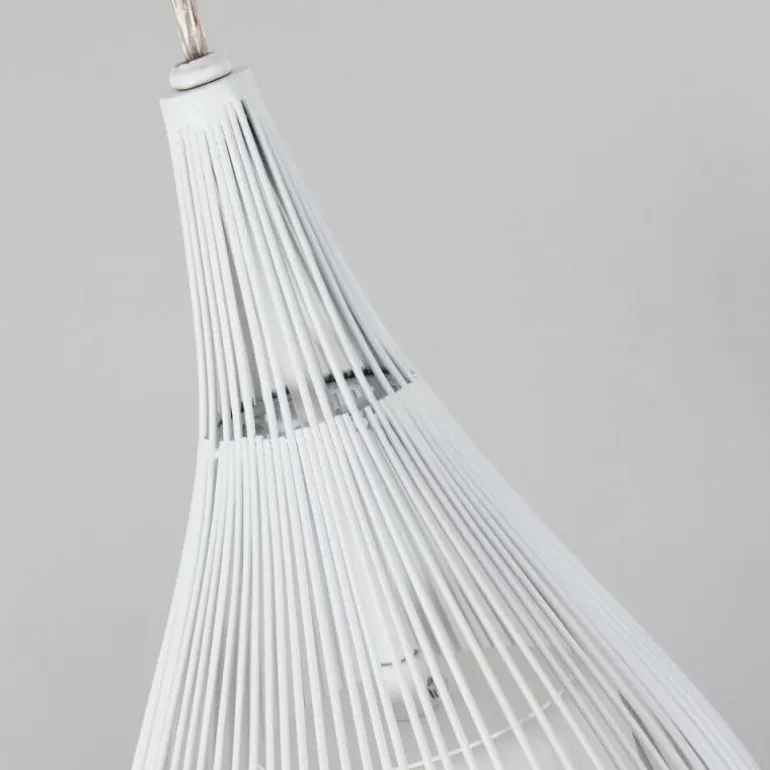 Suspension Chipoc Blanc, 3 lumières